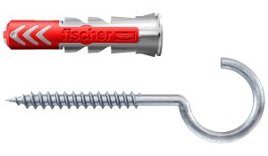 fischer DuoPower 10x50 RH G - mit Rundhaken groß - 2 Stück