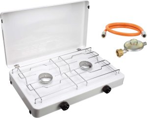 CFH Zweiflammkocher Capri ZK 421- für Camping und Gartenküche