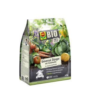 COMPO BIO Universal Langzeit-Dünger mit Schafwolle - 4 kg